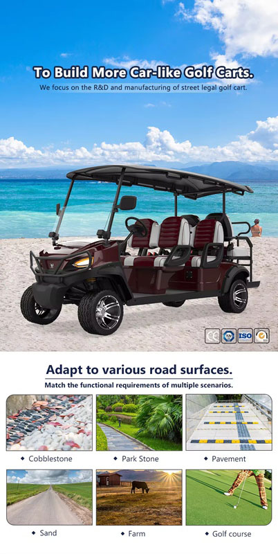 New Electric 6 Seat Motorized Golfcart Electric Golf Cart With Solar Panel Electric Golf Cart (2)