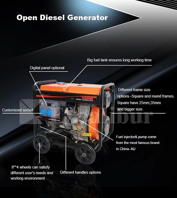 Portable Diesel Generator 2kva 3kva 4kva 5kva 5.5kva 6kva (7)