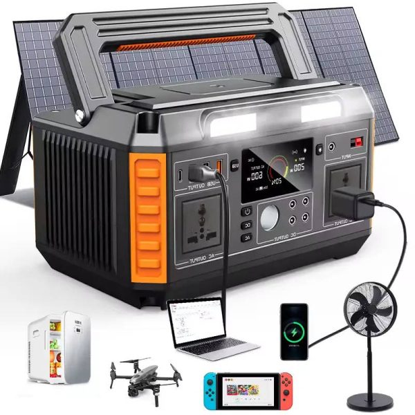 Portable Solar Generator 500w Outdoor Camping Lithium Power Generator (4)