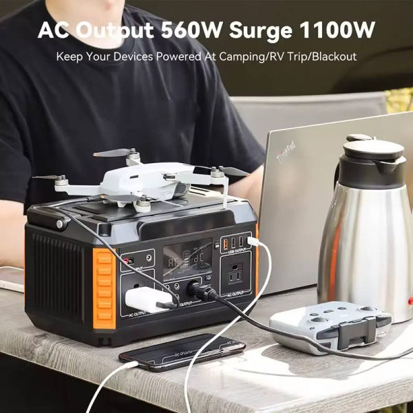 Portable Solar Generator 500w Outdoor Camping Lithium Power Generator (8)