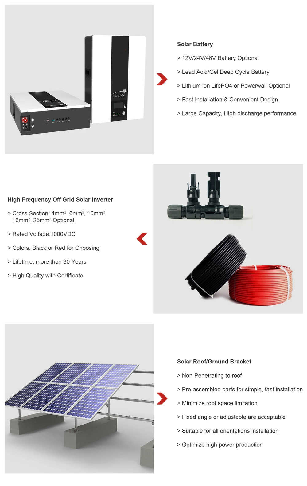 Solar Panel Generator 5kw 10kw 12kw 15kw (4)