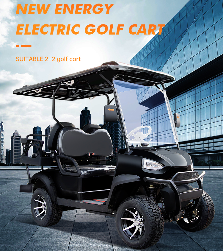 Custom New Design 4 Seaters Solar Powered 72v Mini Electric Golf Carts Electric 6 Seater For Sale (1)