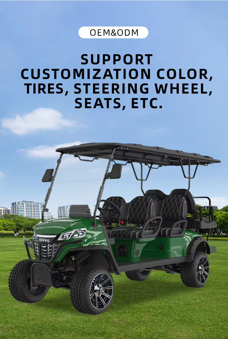 Hot Selling Cruise The Course In Comfort 6 Passenger Solar Electric Golf Cart Club Car (9)