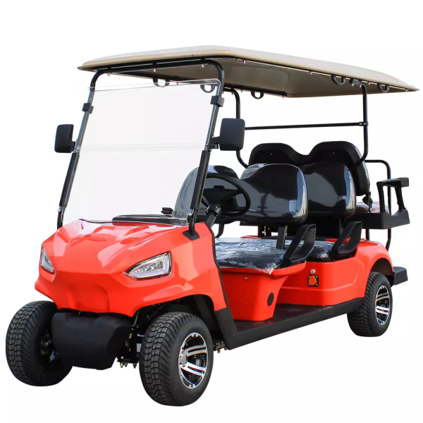 Luxury 6 Seater Solar Golf Cart 4kw Electric 48v Ac Motor With Sightseeing Buggy For Sale (5)