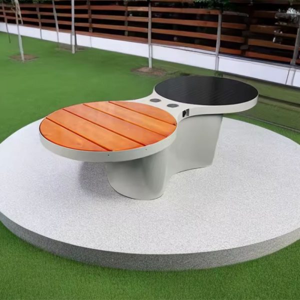 Oem Street Solar Bench Manufacturers Hot Sale With Wireless Charging (1)