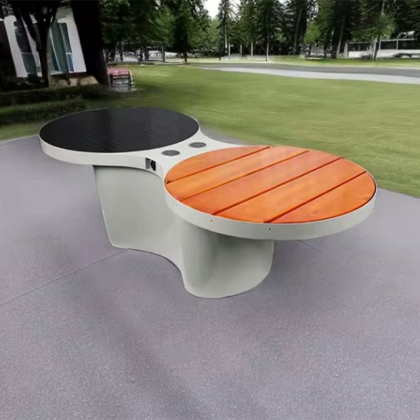 Oem Street Solar Bench Manufacturers Hot Sale With Wireless Charging (2)