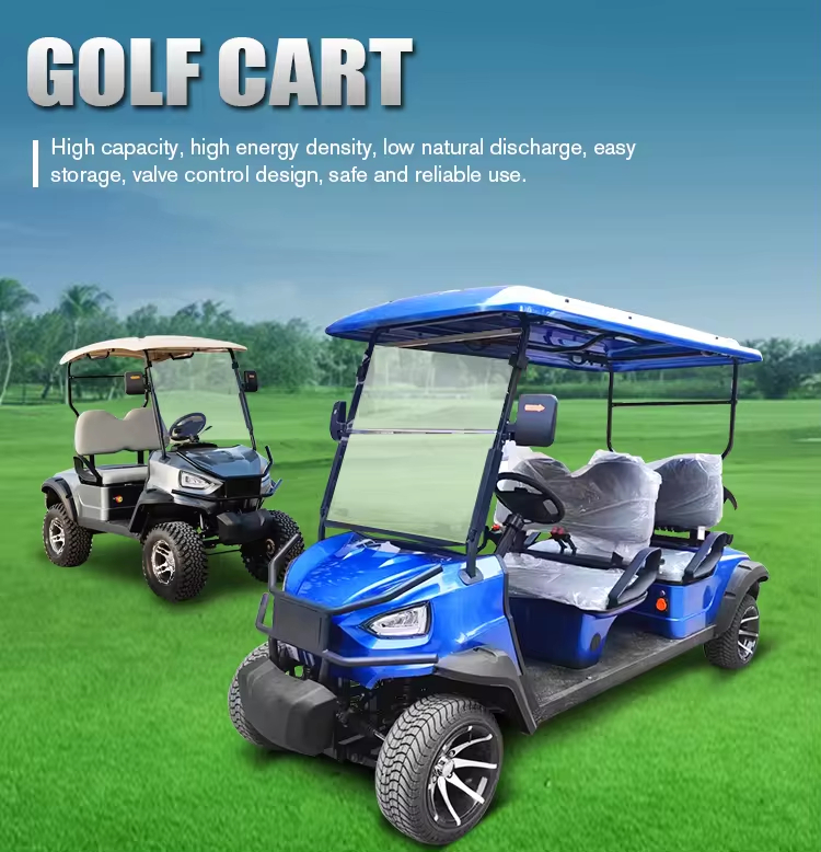 Professional Design Adequate Stock Golf Cart Battery Electric Hunting 4+2 Seats Forge H4+2 Prices Electric Gol (1)