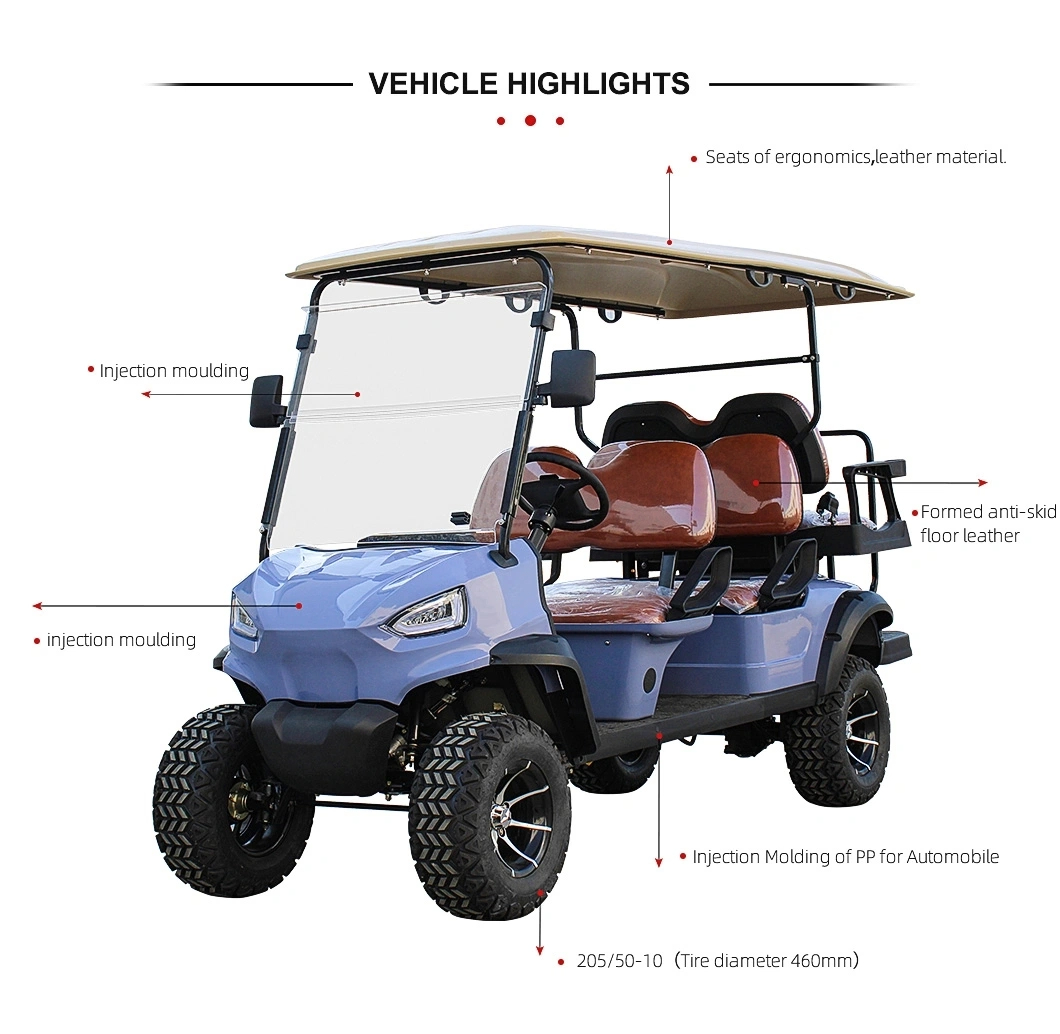 Sightseeing Tourist Classic Club Stable Quality Electric Solar Golf Car With Comfoetable Price (7)