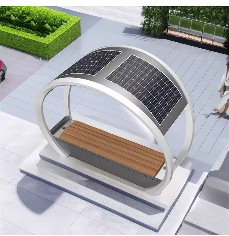 Solar Charging Benches New Design Wireless Charging Outdoo (4)