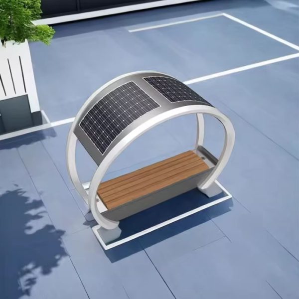 Solar Charging Benches New Design Wireless Charging Outdoor (3)