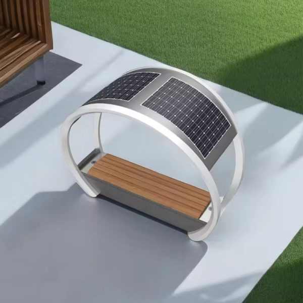 Solar Charging Benches New Design Wireless Charging Outdoor (4)