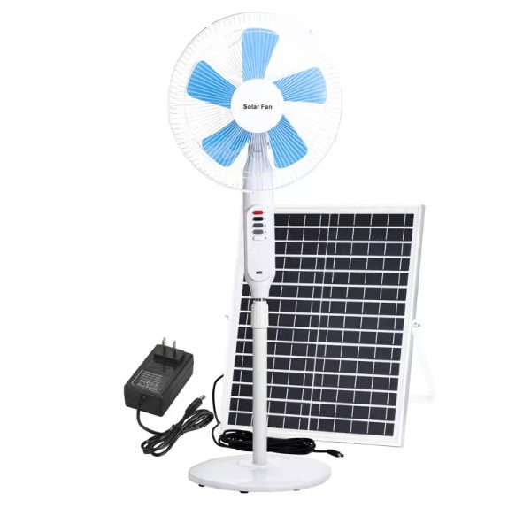 Solar Fan 15v 20w With Led Night Light Potable (3)