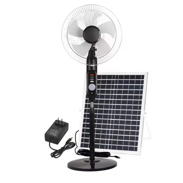 Solar Fan 15v 20w With Led Night Light Potable (4)