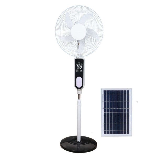 Solar Powered Fan 16 Inch Acdc Electric Rechargeable (1)