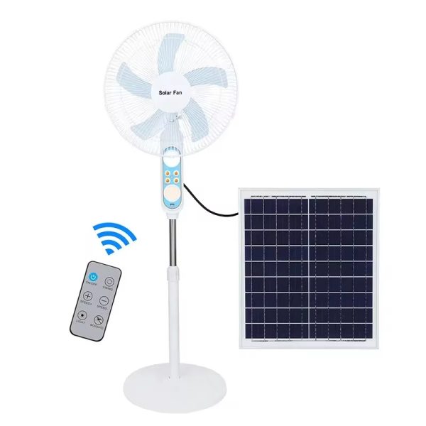 Solar Powered Fan 16 Inch Acdc Electric Rechargeable (4)