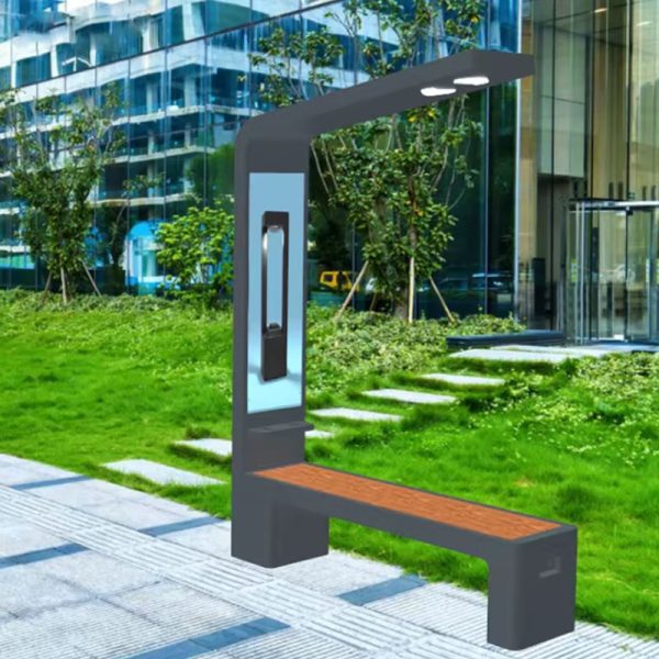 Solar Smart Bench With Charging Wifi Public Facilities (3)