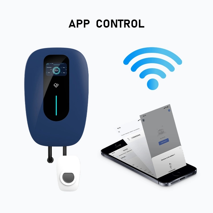 Ac Charger Wallbox 7kw Smart Ev Charging Pile 03