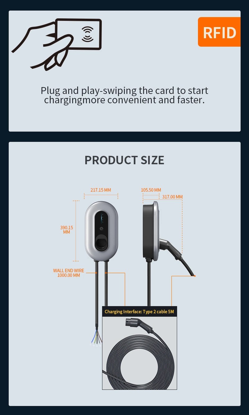 Ip65 Wall Mount Ev Charger Wallbox Charging Pile Desc 02